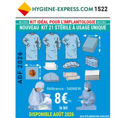 Kits stériles pour l'implantologie